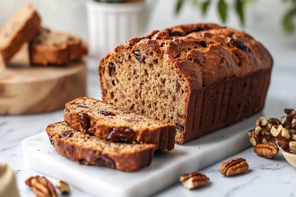 What is the nutritional value of date nut bread?